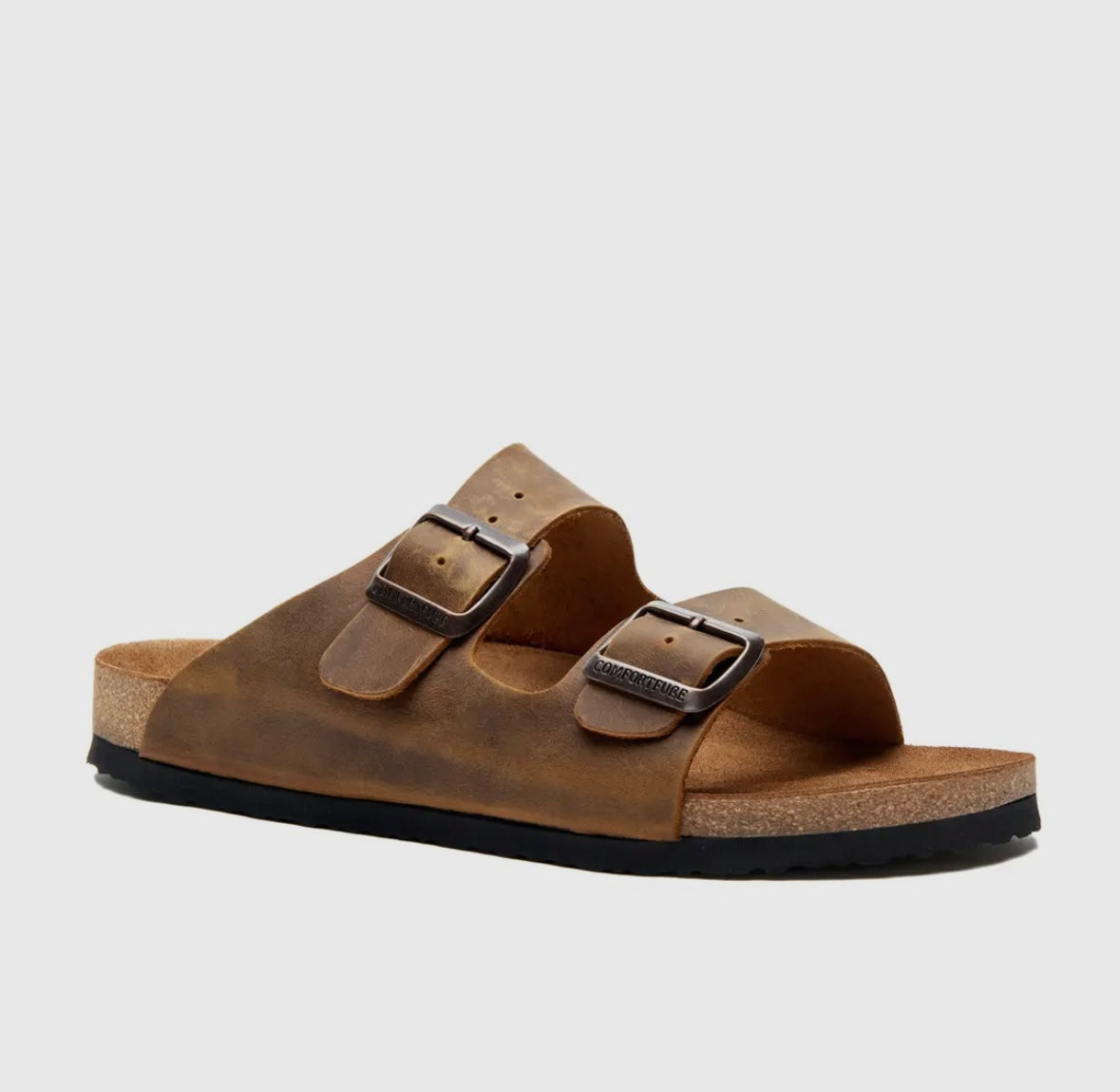 Double Leather Strap Sandals