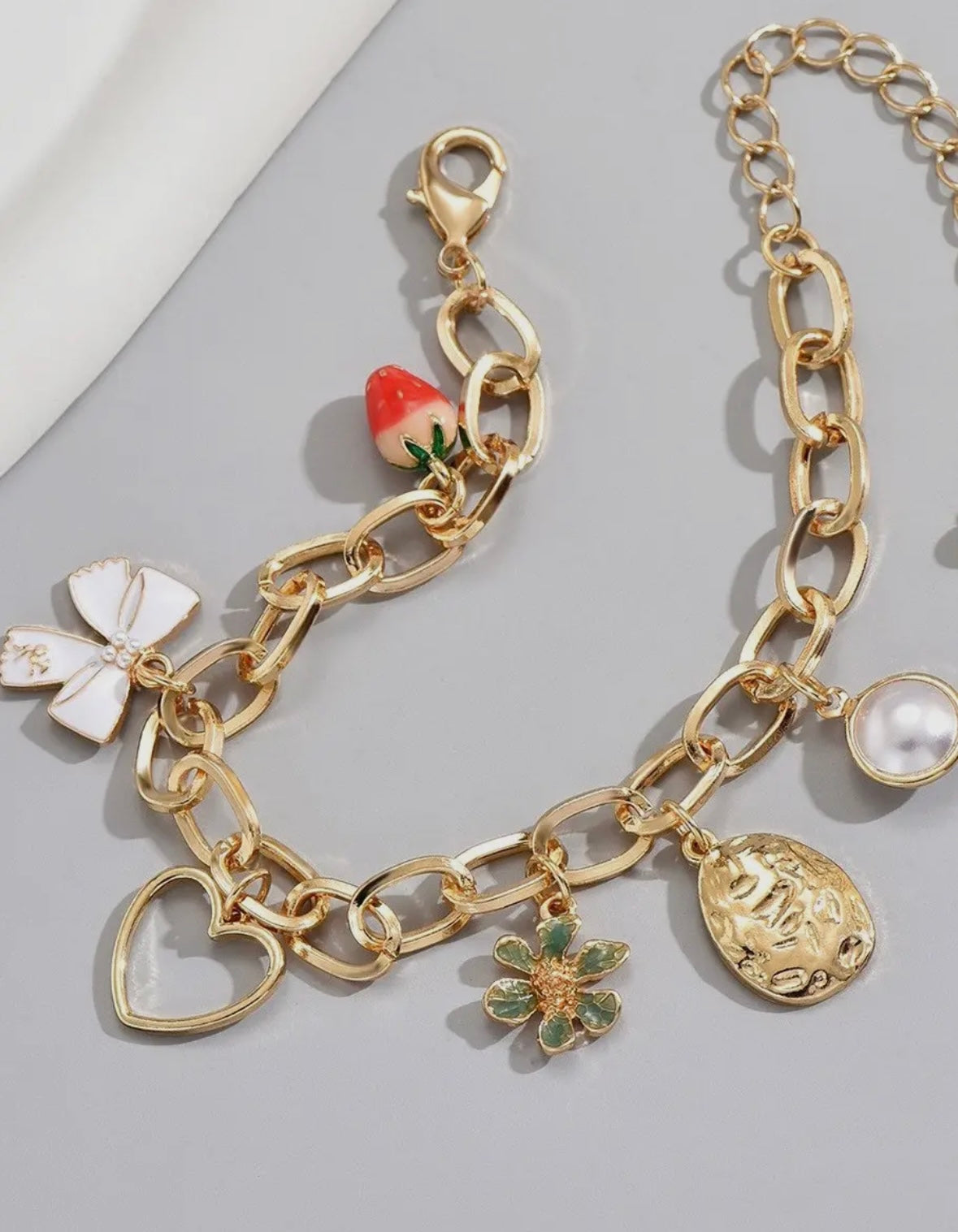 Strawberry Charm Bracelet