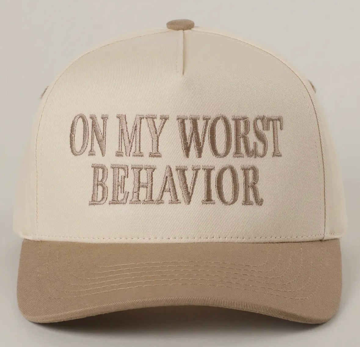 On My Worst Behavior Hat