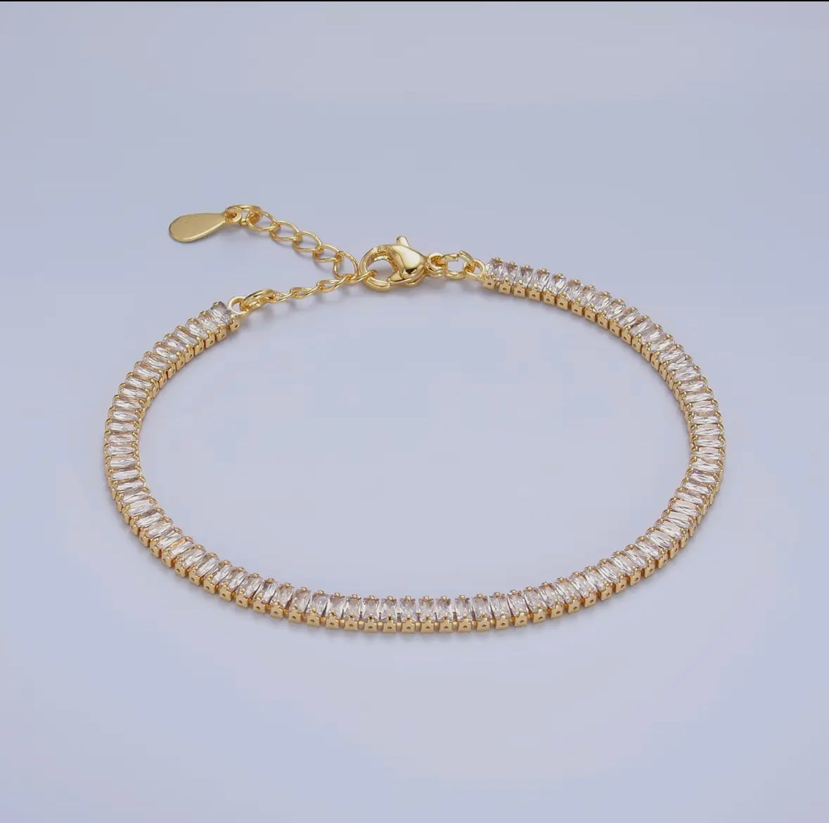 24K Gold Filled Tennis Bracelet