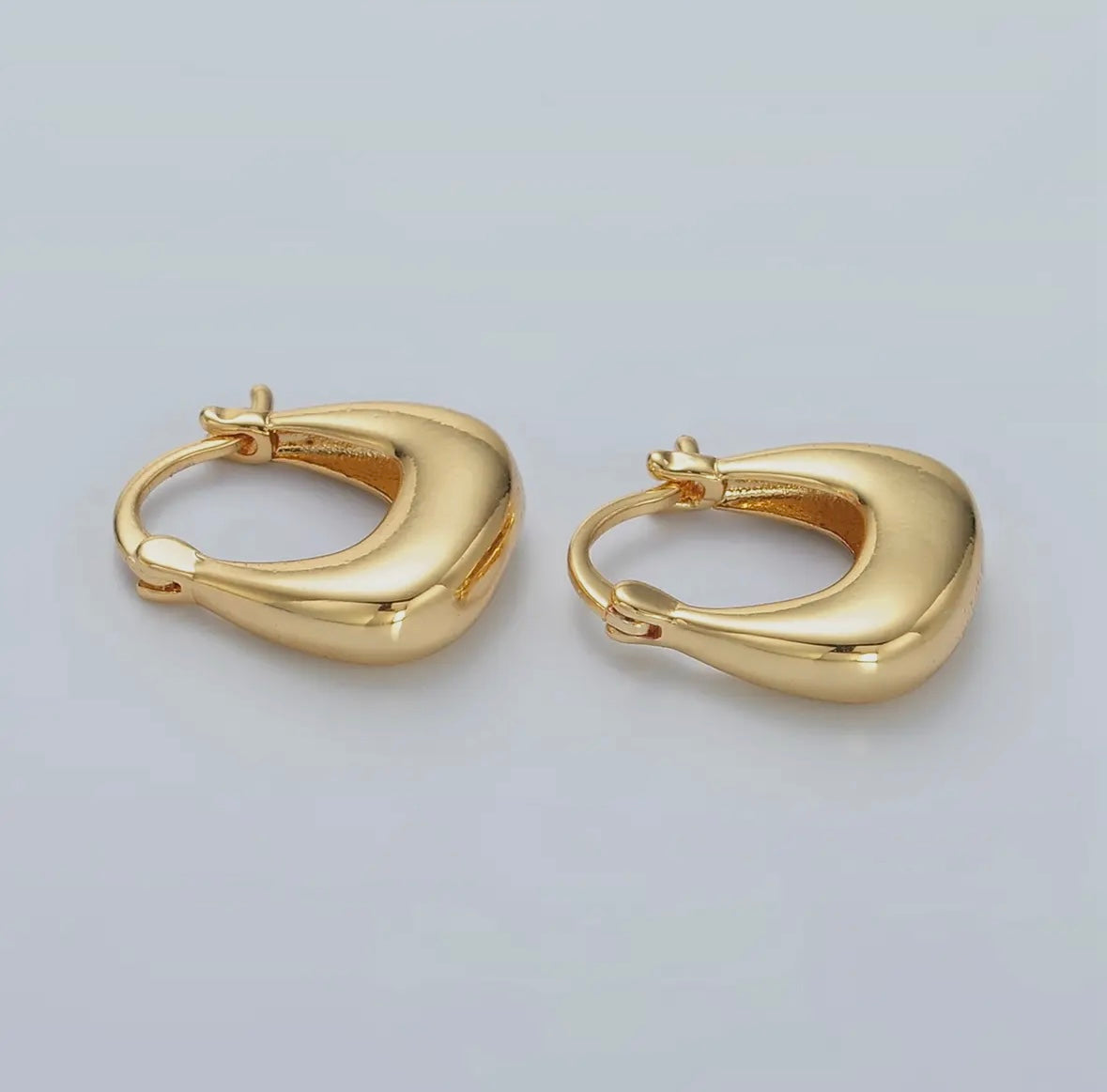 24K Gold Filled Hoop Earrings