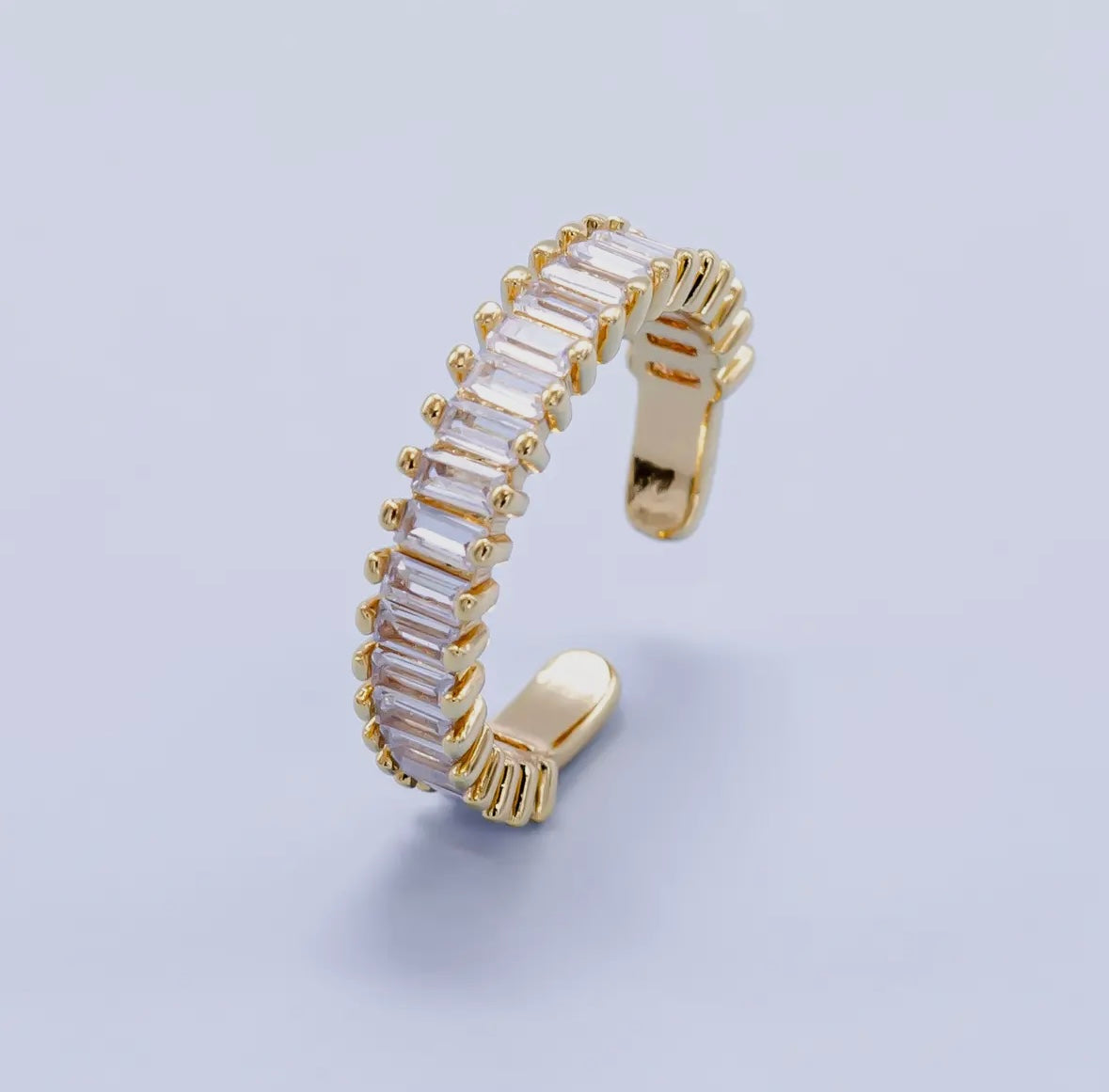 16K Gold Filled Crystal Ring