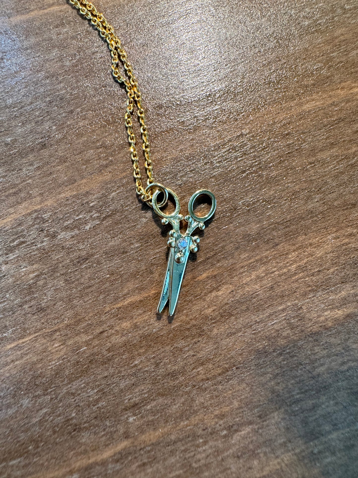 24K Gold Filled Scissor Necklace