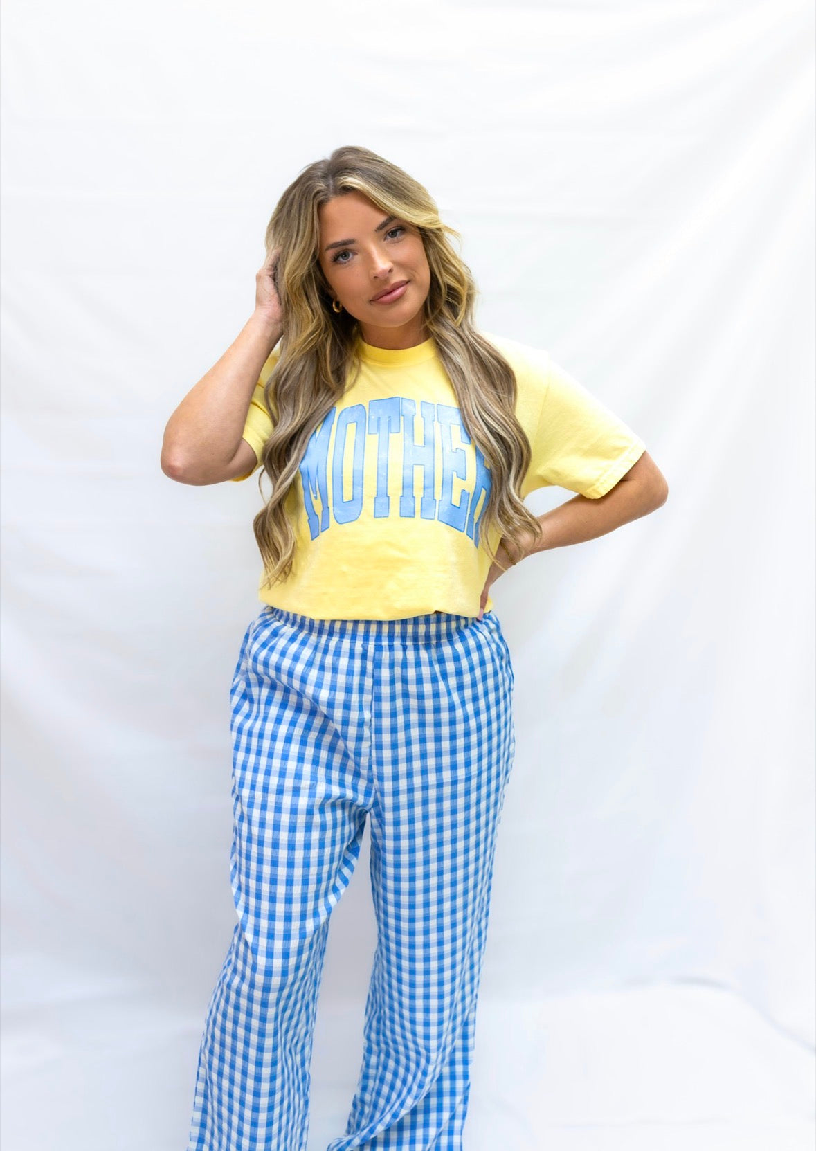 Blue Checkered Pants