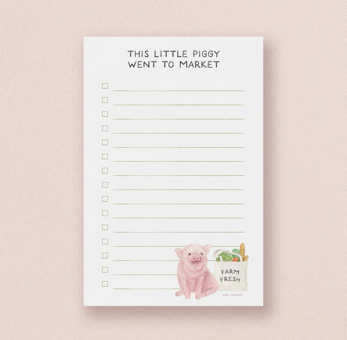 This Little Piggy Notepad