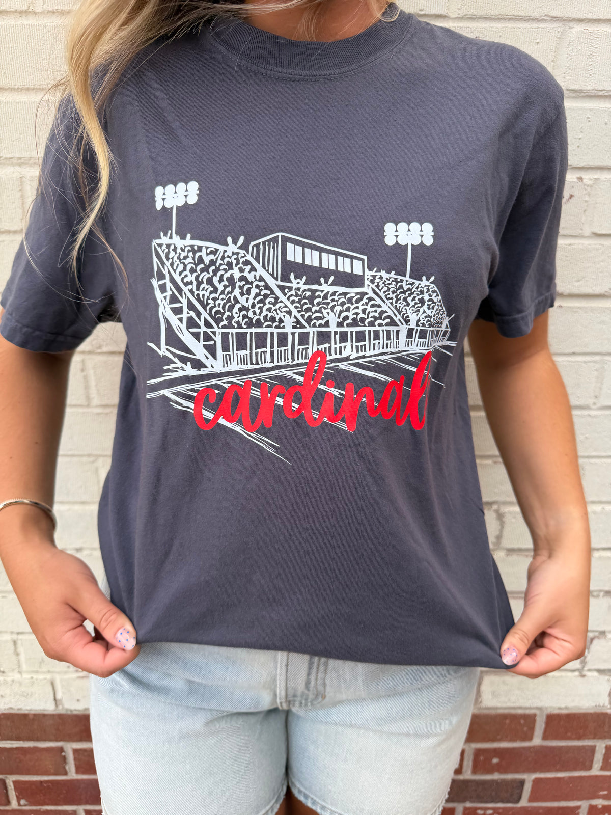 Cardinal Football Tee