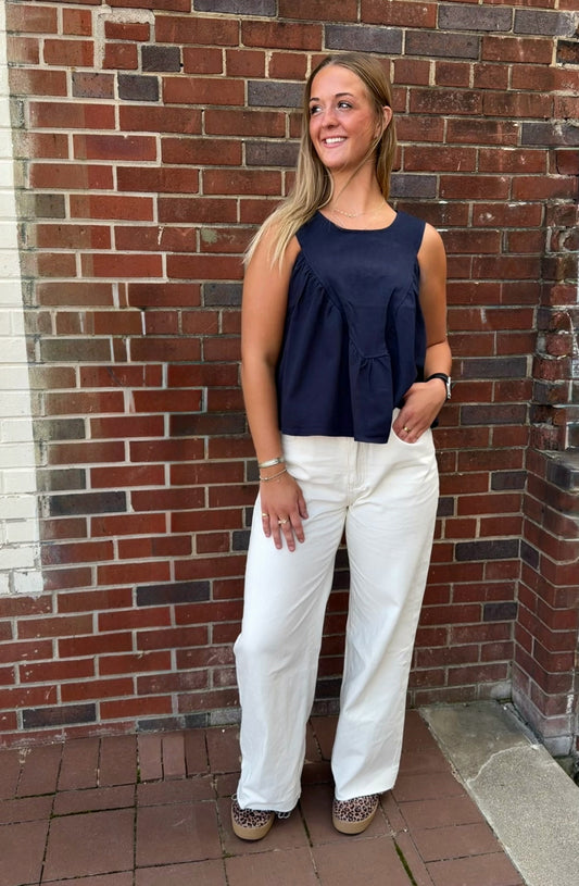 Game Day Denim Top