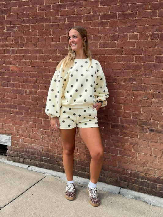 Polka Dot Fleece Set