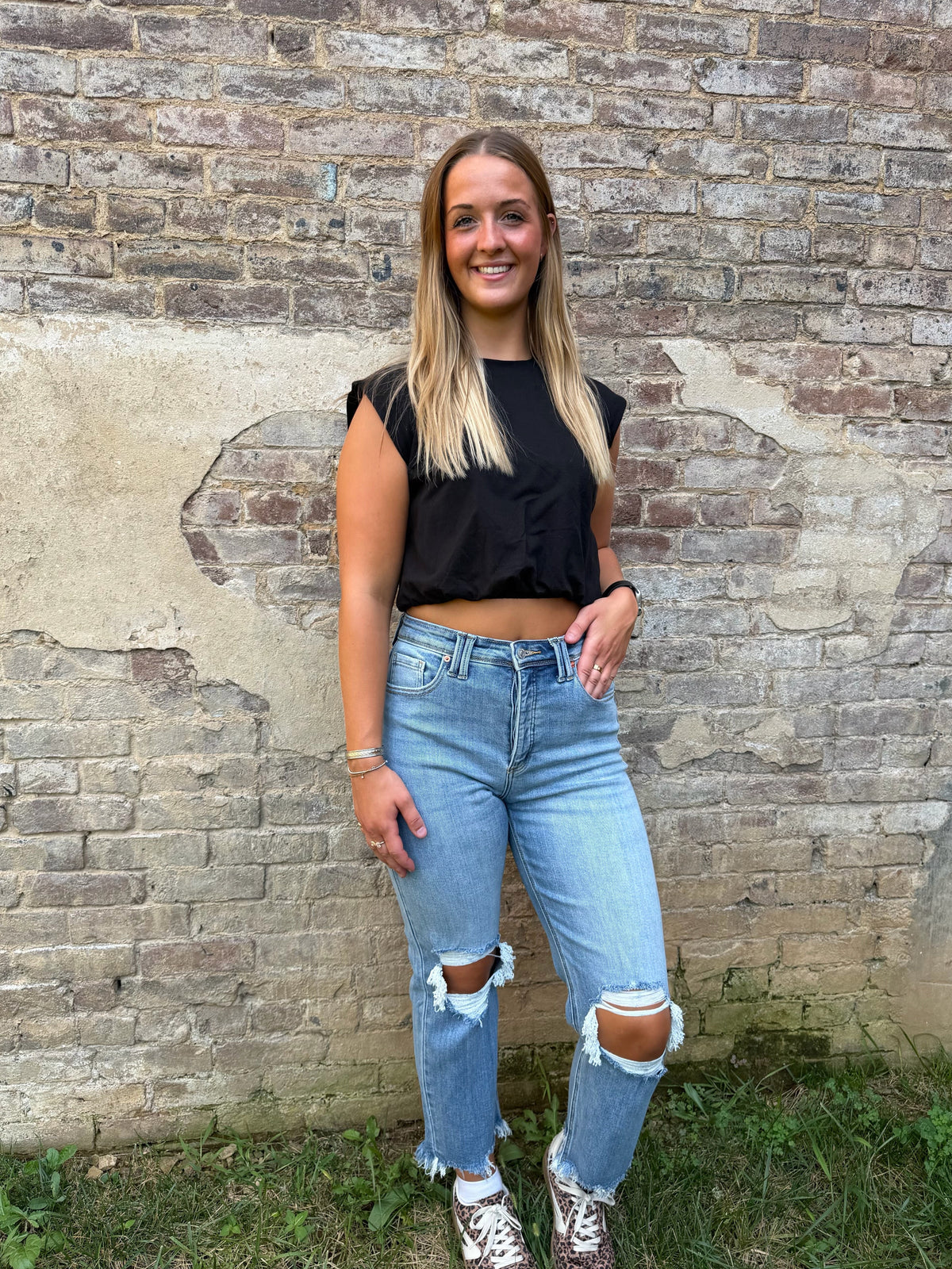 Cropped Bubble Top