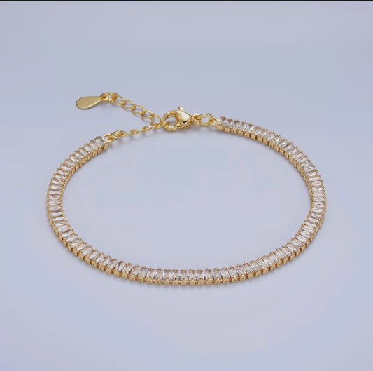 24K Gold Filled Tennis Bracelet