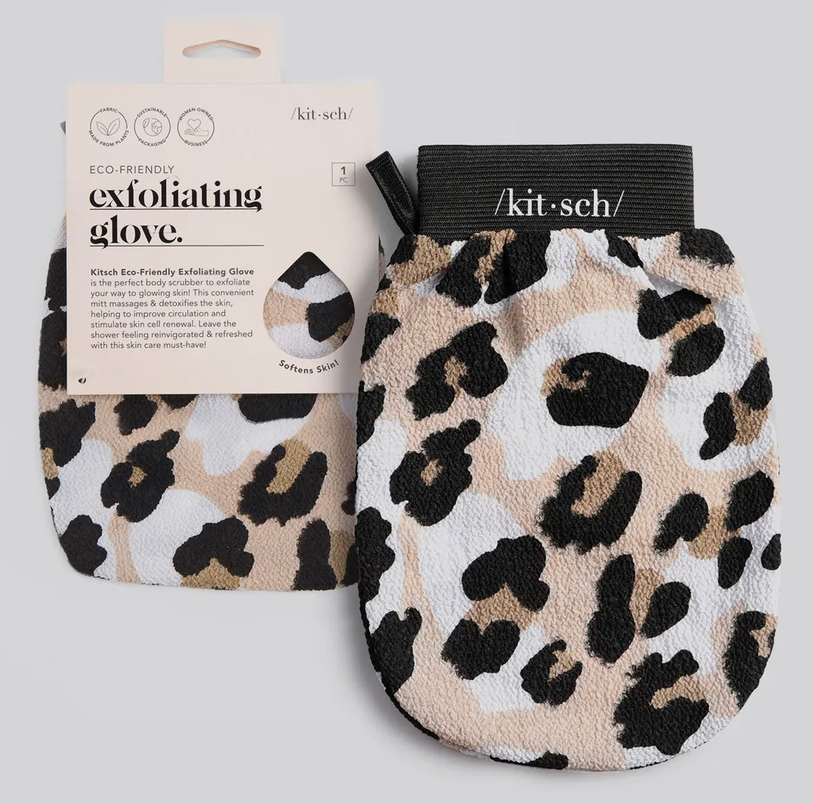 Leopard Exfoliating Glove