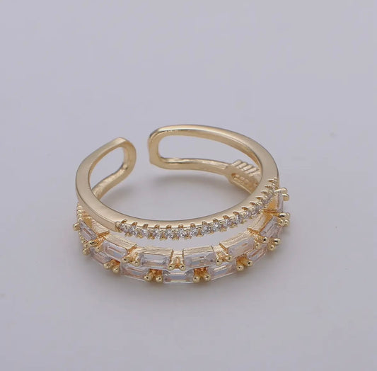 14K Gold Filled Micro Double Band Ring