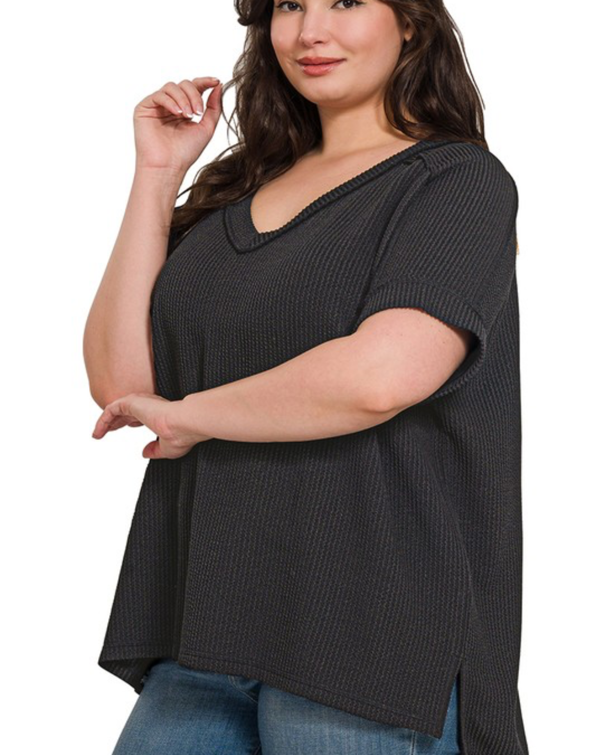 Plus Ribbed Tee