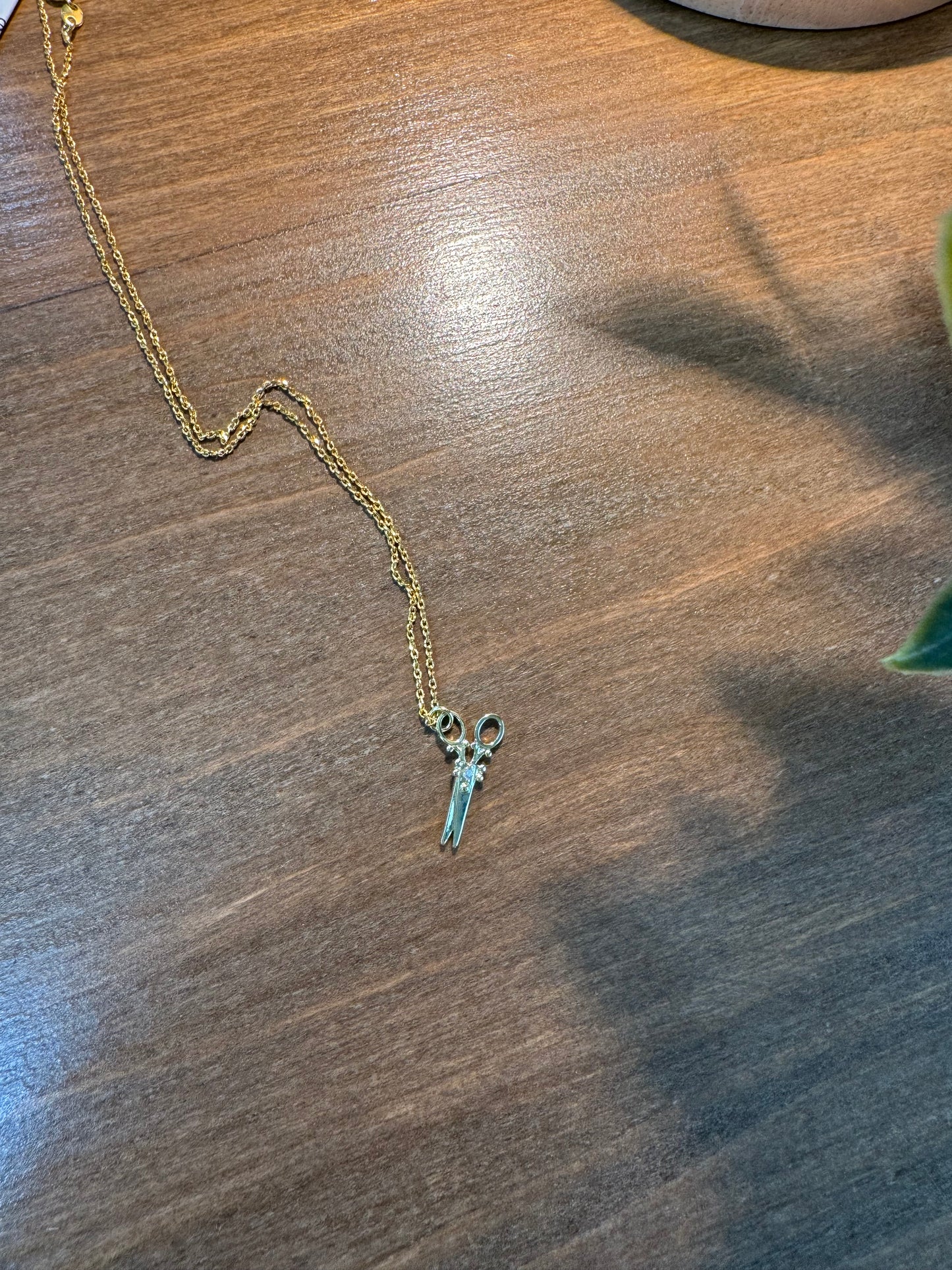24K Gold Filled Scissor Necklace