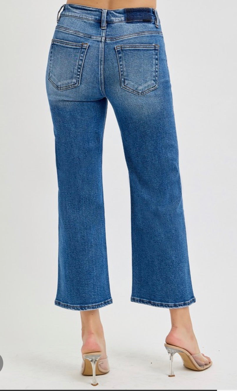 Tummy Control Cropped Jeans