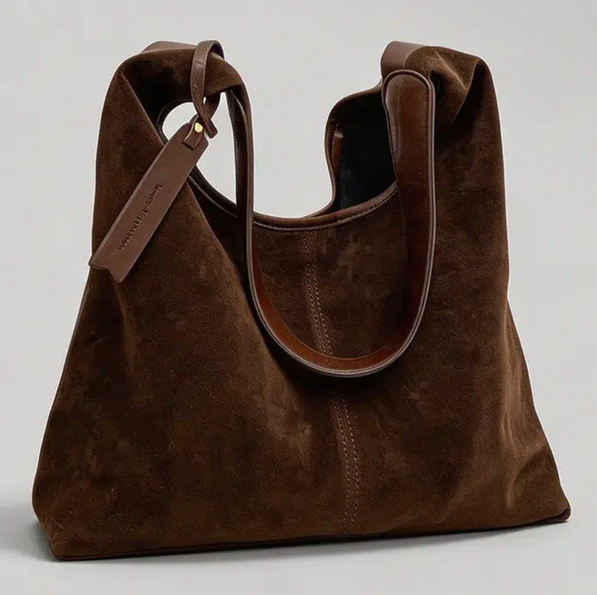 Vintage Suede Shoulder Bag